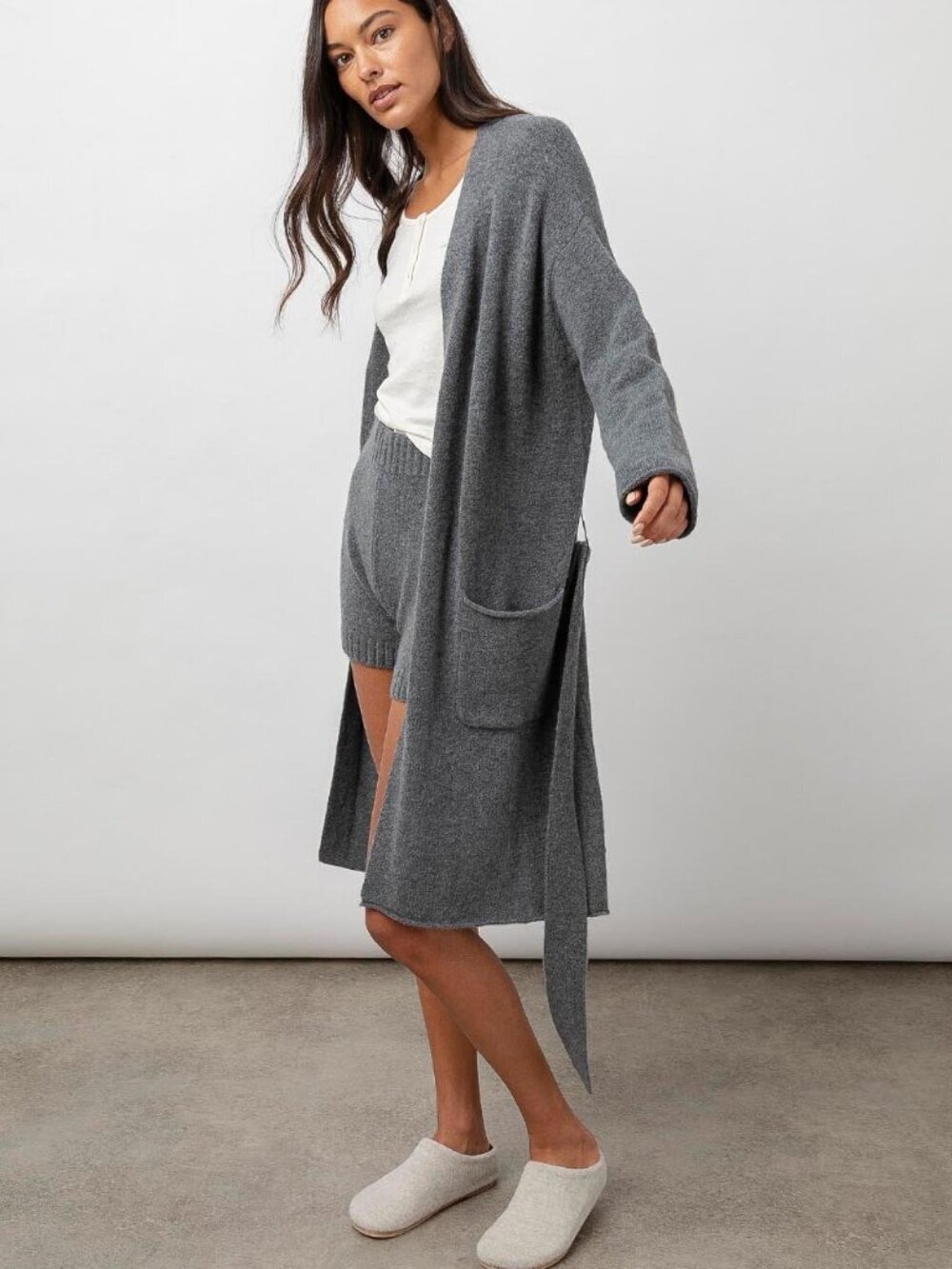 Rails | Ansel Longline Cardigan Robe In Oatmeal - Picture 9 of 11